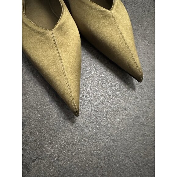 Saint Laurent Carolyn Slipper Flats Cuba Gold - Picture 7 of 9